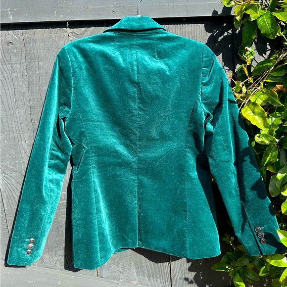 NWT Deadstock J.Crew Velveteen Emerald Green
One-Button Blazer Style BC800 Sz 4 - Picture 3 of 14